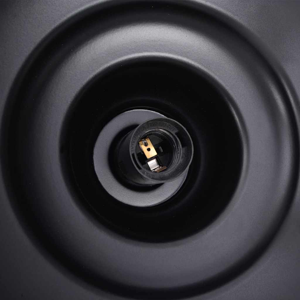Pendant Lamp E27 Black Ø 31 Cm Iron