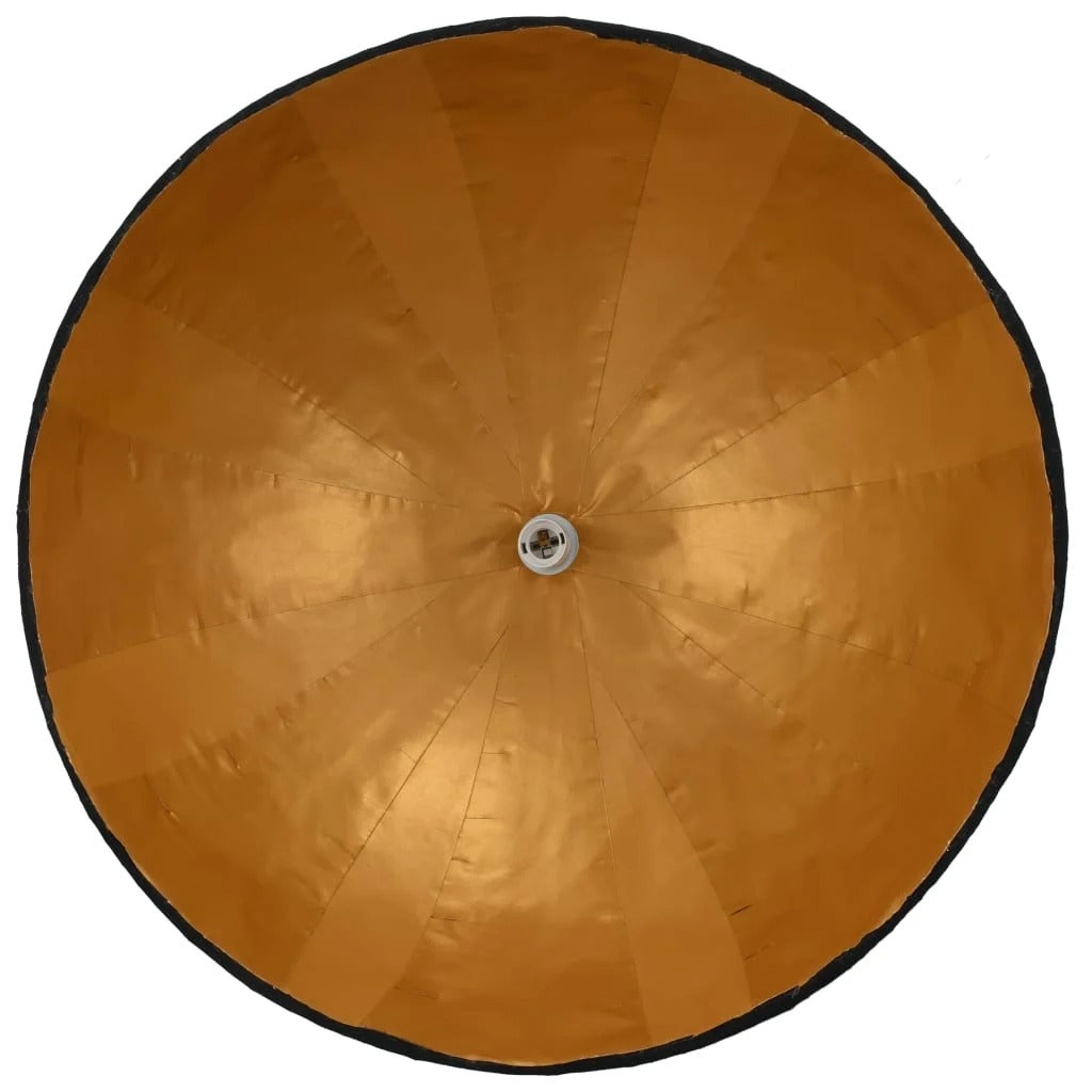 Zara | Black Bird’s Nest Pendant Light with Gold Interior – Ø70 cm E27 - Lamps