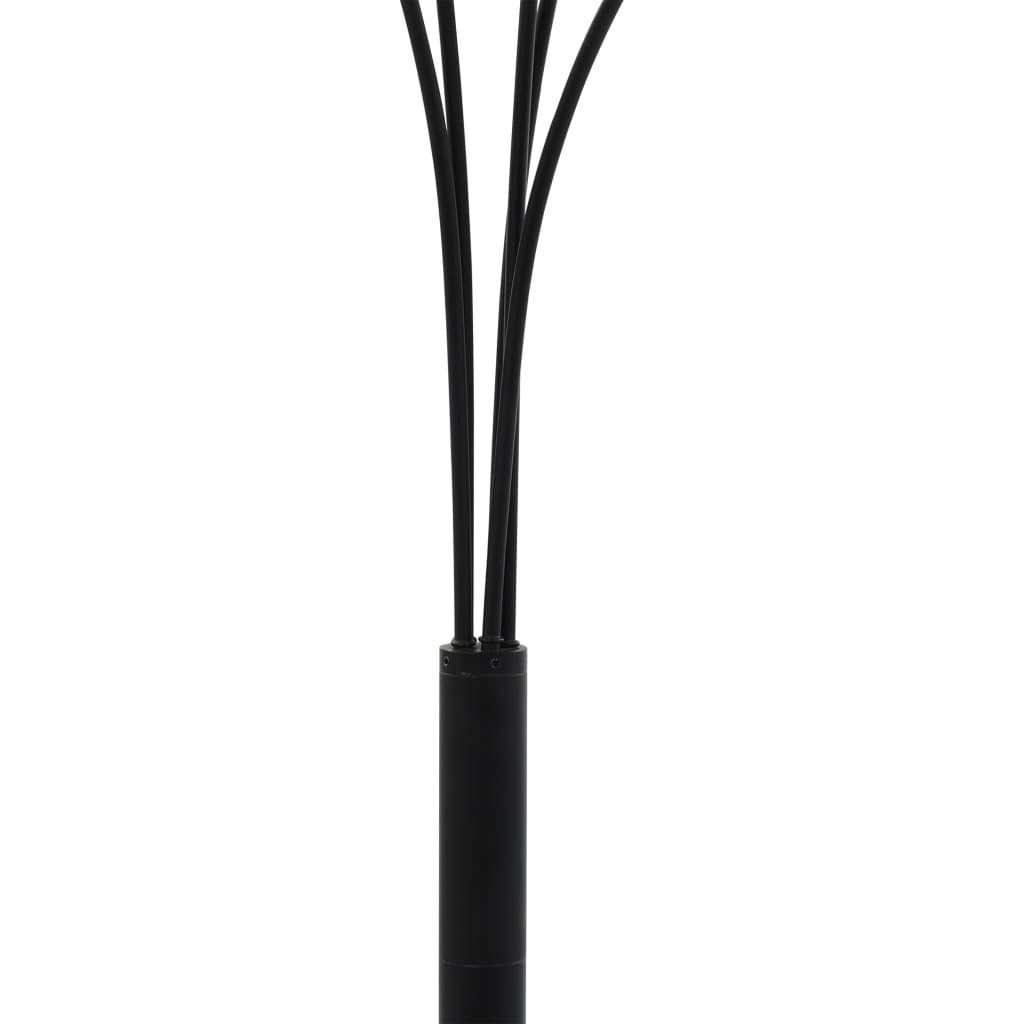 Aurelia | 5-Arm Black & Gold Arc Floor Lamp – Adjustable 200 cm Steel Design - Lamps